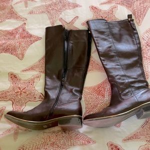 Aldo mahogany boots size 7